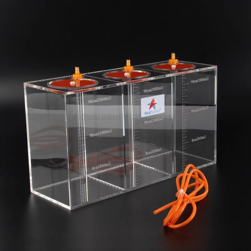 Marine Aquarium Overflow - Tanque de Dosagem Transparente de Acrílico