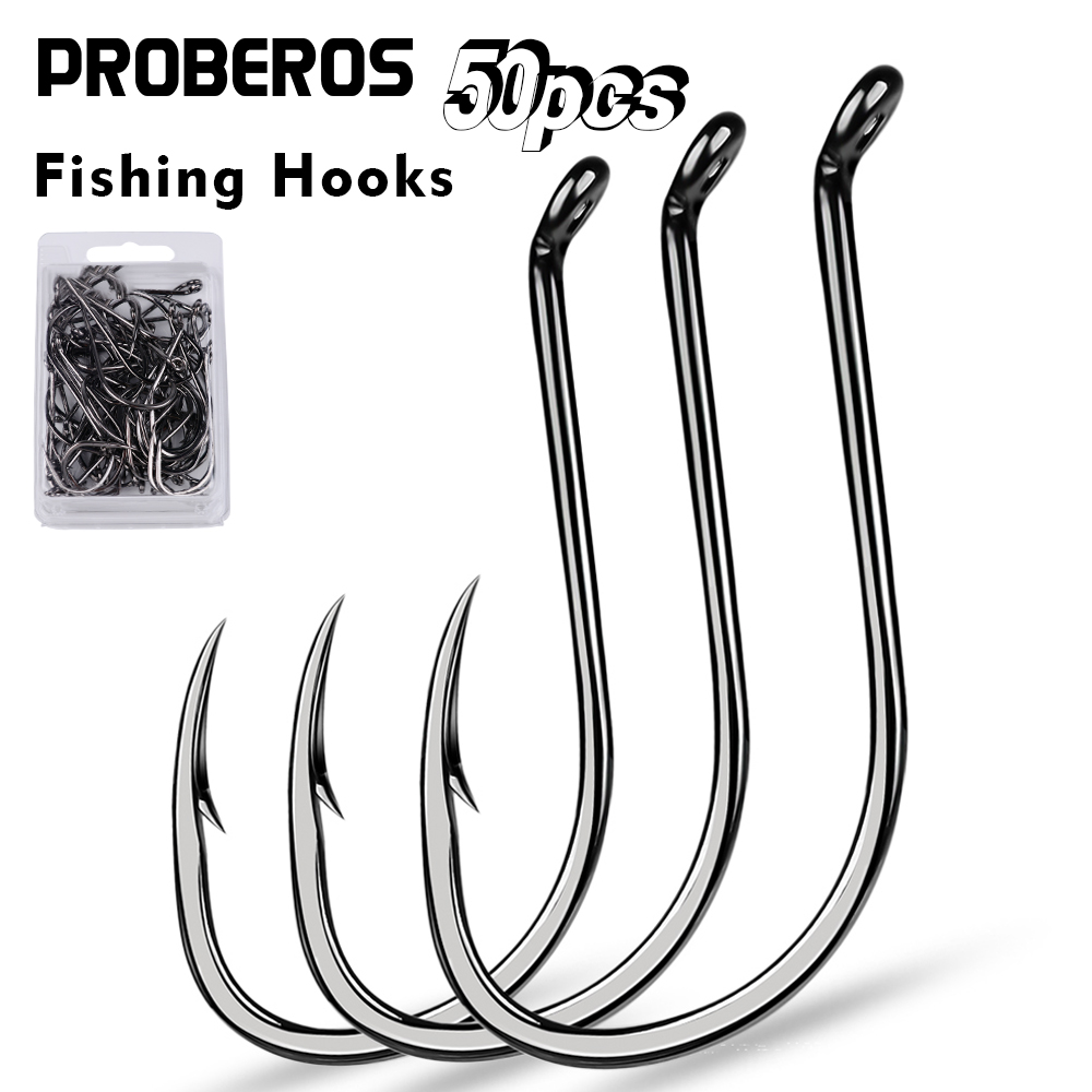 Marine Salt Mix - PROBEROS 50pcs Anzóis de Pesca com