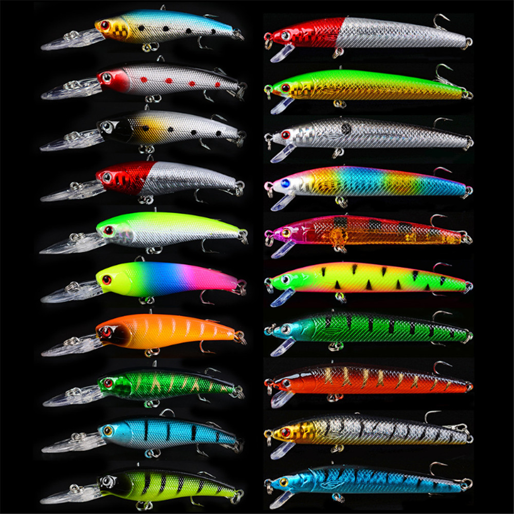 Marine Salt Mix - 20 pçs/lote minnow iscas de pesca