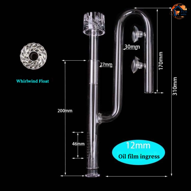 Marine Aquarium Overflow - Tubo de Vidro para Aquário: Acessórios