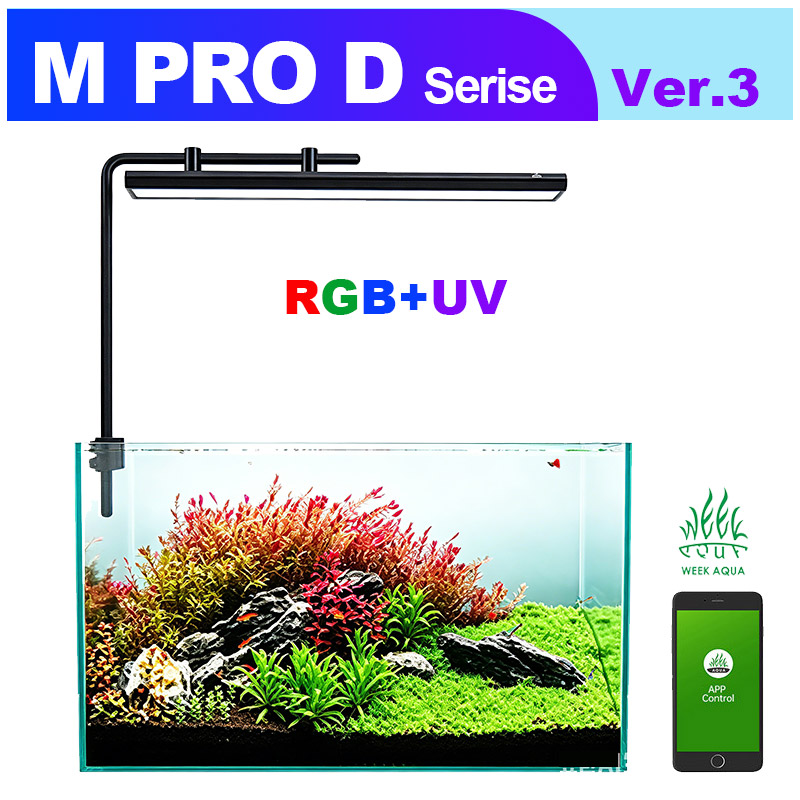 Marine Aquarium Uv - Luz LED Ajustável WEEK AQUA M