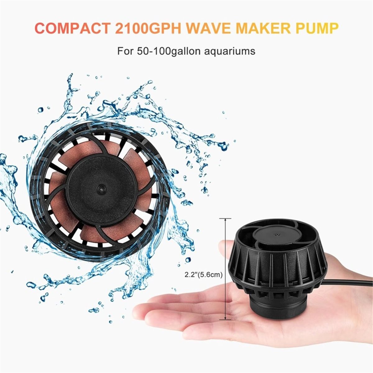 A983K 2100GPH Gerador de Ondas - Powerhead Wave Maker avaliação e preço